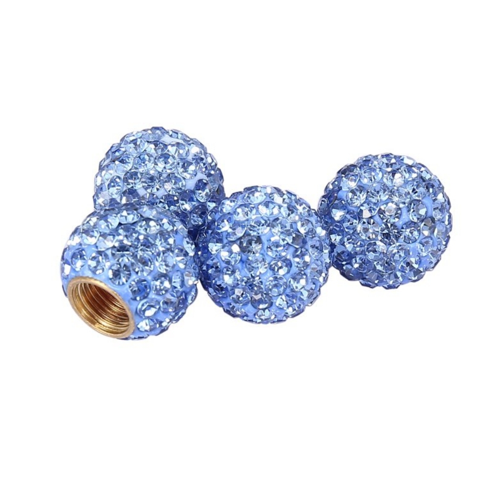 RHINESTONE CZ Crystal Tire Valve Stem Cap Auto Sedan SUV Truck Universal NWT